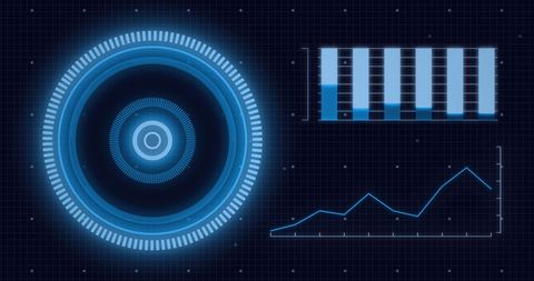 Digital Interface with Scanning Scope and Data Analytics - Download Free Stock Images Pikwizard.com