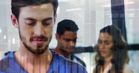 Team Collaboration with Virtual Financial Graph Overlay