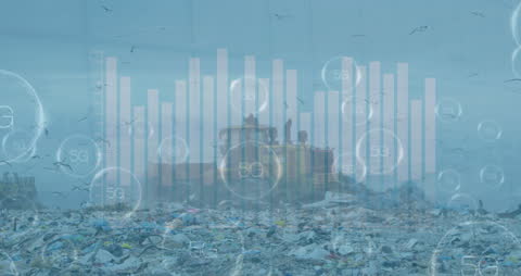 Data Analytics Overlapping Waste Landfill Scene