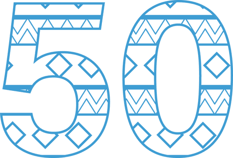 Stylish Transparent Number 50 with Geometric Pattern - Download Free Stock Videos Pikwizard.com