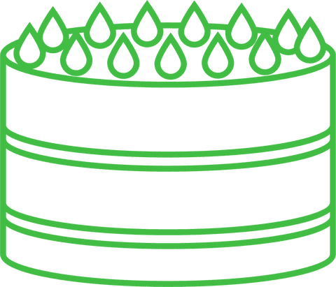 green cake icon on transparent background for celebration themes - Download Free Stock Videos Pikwizard.com