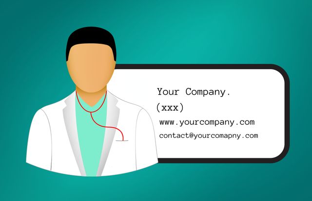 Trustworthy Doctor with Stethoscope for Medical Profile or Business Cards - Download Free Stock Templates Pikwizard.com