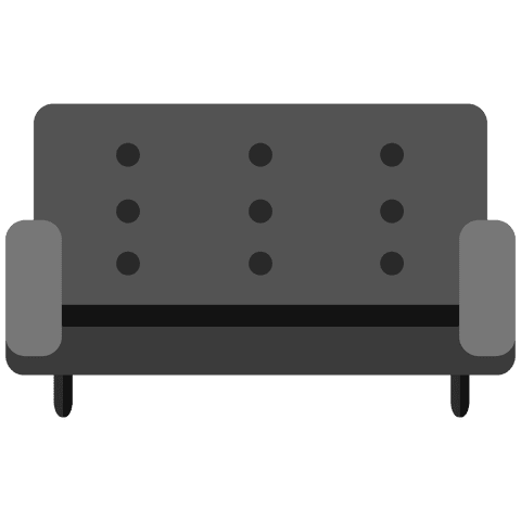 Simple Modern Two-Seater Sofa Design on Transparent Background - Download Free Stock Videos Pikwizard.com