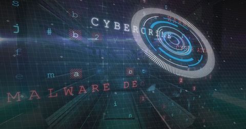 Digital Interface Displaying Cybersecurity Concepts and Malware Detection - Download Free Stock Images Pikwizard.com