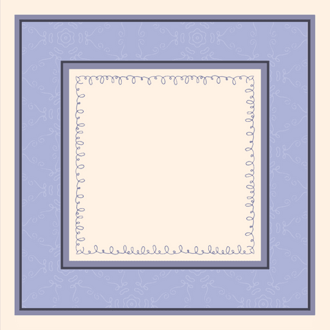 blue decorative frame with floral pattern on transparent background - Download Free Stock Videos Pikwizard.com