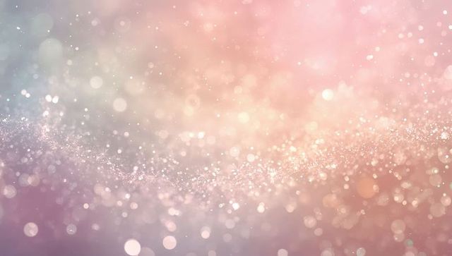 Shimmering Pastel Bokeh Backdrop with Glittering Sparkles and Dreamy Light Orbs for Design