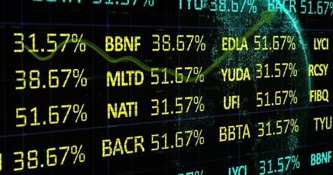 Digital Stock Exchange Interface with Data Analytics - Download Free Stock Images Pikwizard.com