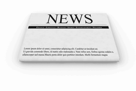 Transparent Black and White Newspaper Illustration on White Background - Download Free Stock Videos Pikwizard.com