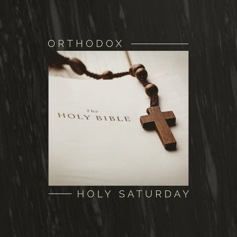 Orthodox holy saturday bible and rosary