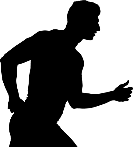 transparent silhouette of man running on blank background - Download Free Stock Videos Pikwizard.com