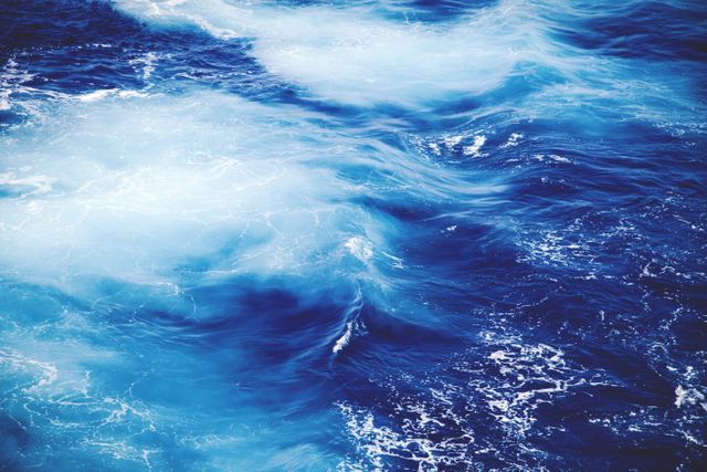 Rolling Waves and Turbulent Sea Water Background - Download Free Stock Photos Pikwizard.com