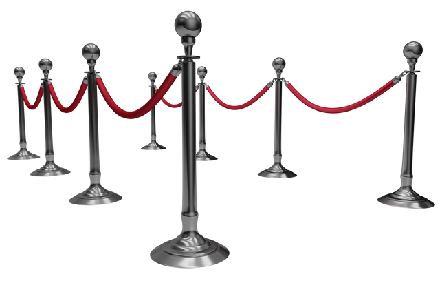 Red Ropes with Silver Poles on Transparent Background - Download Free Stock Videos Pikwizard.com