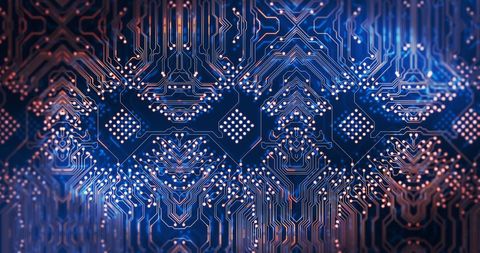Blue Abstract Circuit Board Art Technology Design - Download Free Stock Images Pikwizard.com