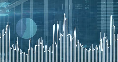 Digital Financial Data Analysis Over Modern Server Center - Download Free Stock Images Pikwizard.com
