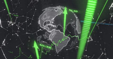 Global Data Network and Digital Interface Abstract Concept - Download Free Stock Images Pikwizard.com