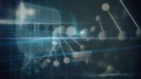 DNA Strand and Digital Data Integration Concept