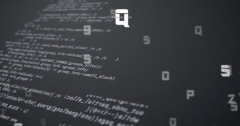 Digital Numbers and Alphabets on Grey Background - Download Free Stock Images Pikwizard.com
