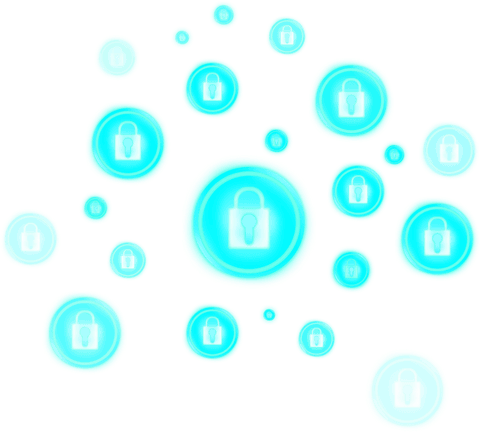 Transparent Aqua Lock Icons Floating Vector Design - Download Free Stock Videos Pikwizard.com