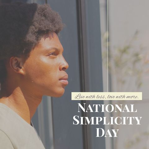 national simplicity day celebrated by thoughtful contemplation - Download Free Stock Templates Pikwizard.com