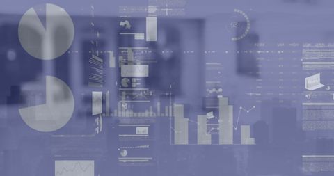 digital data processing over server room visualization - Download Free Stock Images Pikwizard.com