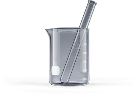 transparent empty glass beaker with floating test tube - Download Free Stock Videos Pikwizard.com