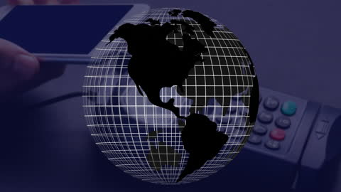 Digital Payment Technology with Global Connectivity Concept