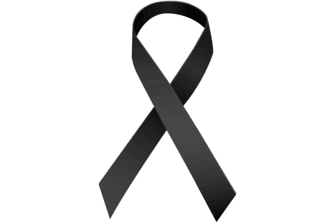 black ribbon transparent background for mourning and loss - Download Free Stock Videos Pikwizard.com