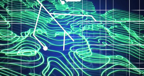 Futuristic AI Data Processing with Circuit Trails - Download Free Stock Images Pikwizard.com