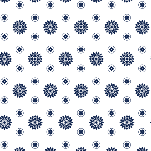 Blue Flower Pattern on Transparent Background - Download Free Stock Videos Pikwizard.com