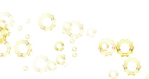 Festive Golden Stars on White Background for Celebrations