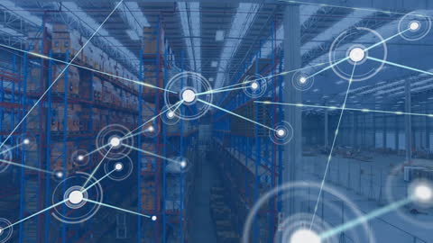 Technological Connections in Large Modern Warehouse