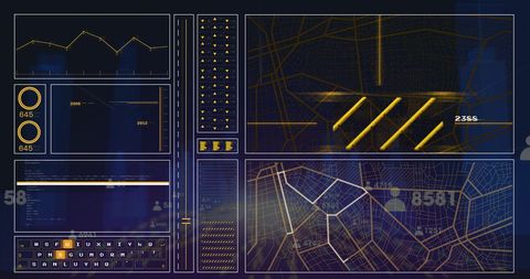 Futuristic Digital Data Interface Analytics - Download Free Stock Images Pikwizard.com