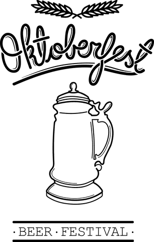 Transparent oktoberfest beer stein vector illustration