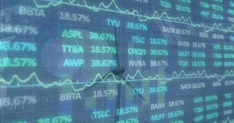 Wind Turbine Amidst Digital Stock Market Data Dynamics