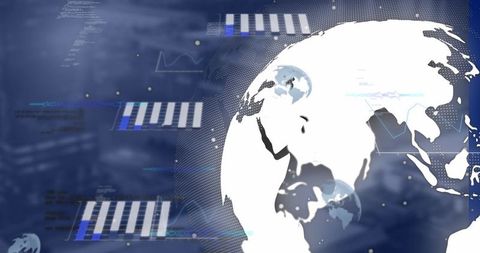 Global Data Network Concept with Abstract Financial Charts - Download Free Stock Images Pikwizard.com