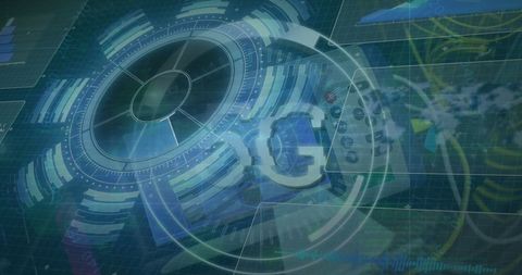 Digital Interface with 5G Technology and Data Processing Concept - Download Free Stock Images Pikwizard.com