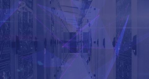 Futuristic Data Center Server Corridor with LED Displays - Download Free Stock Images Pikwizard.com