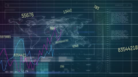 Dynamic Data Processing Visualization with World Map Interface