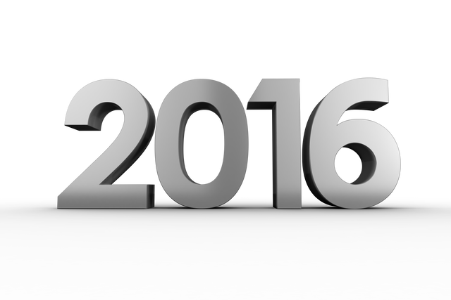 2016 3D Illustration on Transparent Background for New Year Designs - Download Free Stock Videos Pikwizard.com