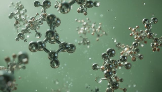 Floating Metallic Molecular Clusters in Ethereal Green