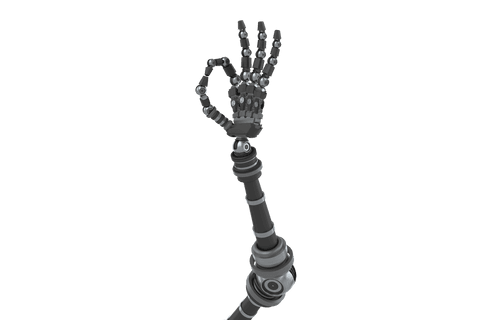 Transparent Robotic Hand Gesturing OK Personalized for Digital Use - Download Free Stock Videos Pikwizard.com