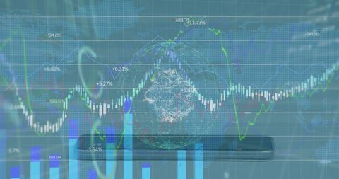 Global Business Data Analytics on Smartphone - Download Free Stock Images Pikwizard.com
