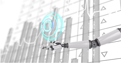 Futuristic Robotic Arm Analyzing Digital Data - Download Free Stock Images Pikwizard.com