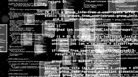 Abstract Digital Code Animation Background