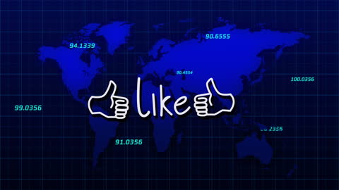 Digital Network Showing Social Media Engagement