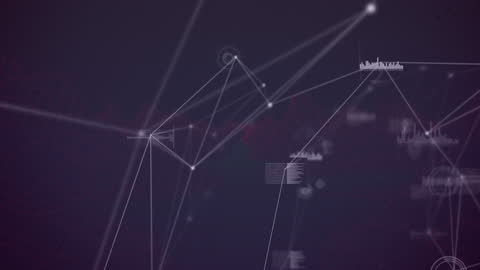 Abstract Digital Network Connection Concept