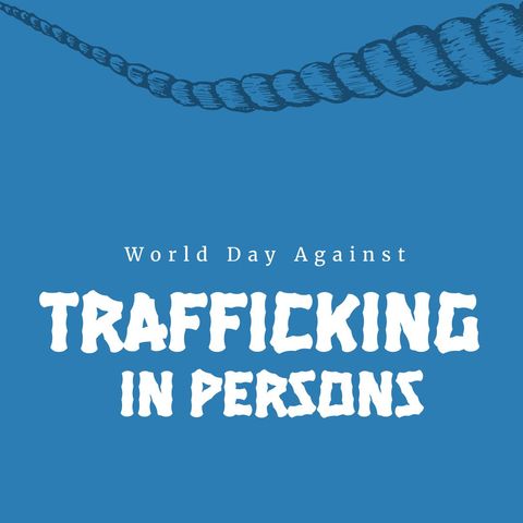 World day against trafficking in persons awareness poster