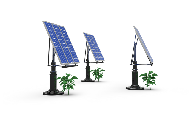 Transparent 3D Illustration of Solar Panels and Plants Isolated on White - Download Free Stock Videos Pikwizard.com