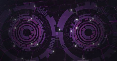 Futuristic Data Processing Graphic with Purple Circuits - Download Free Stock Images Pikwizard.com