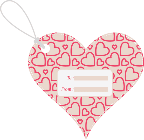 Heart Shaped Message Tag with Pattern on Transparent Background - Download Free Stock Videos Pikwizard.com